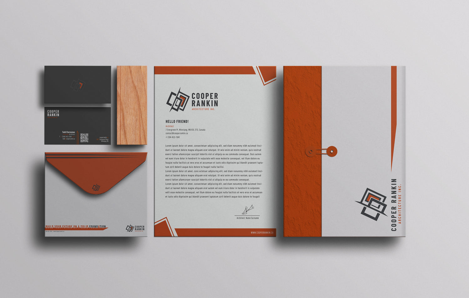 Eleven Eleven's client cooper rankin architecture letter head concept